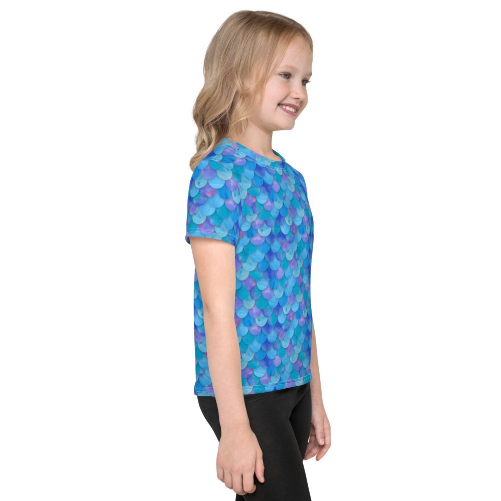 Sea Monster Mermaid Halloween Cosplay Costume Kids T-shirt - Image 3