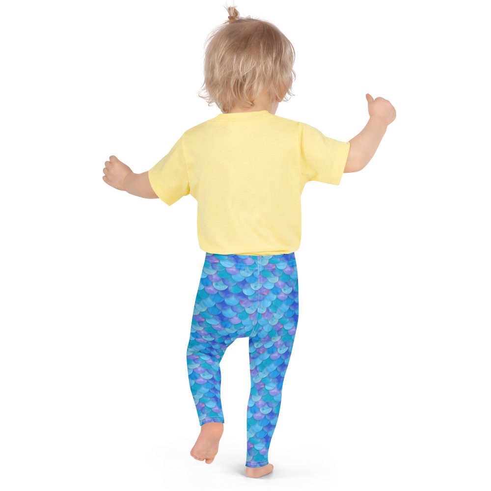 Sea Monster Mermaid Halloween Cosplay Costume Kid's Leggings - Image 2