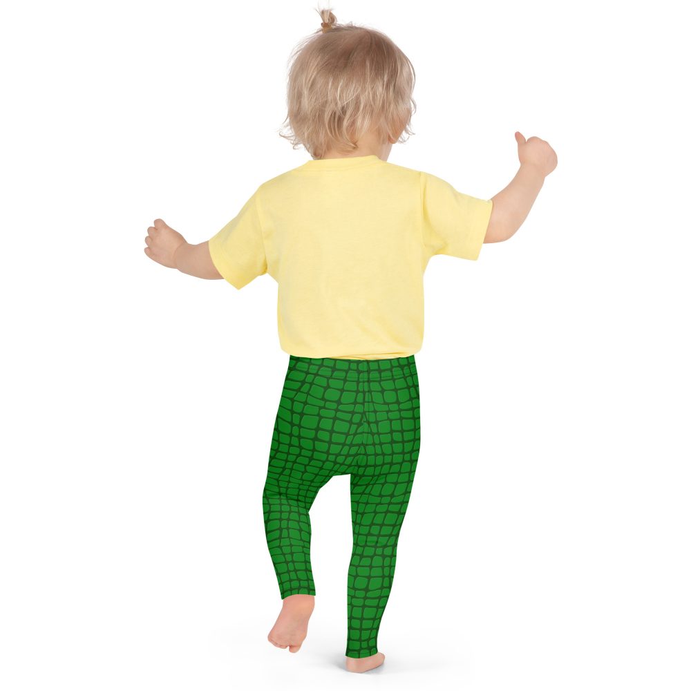 Alligator - Crocodile Halloween Cosplay Costume Kid's Leggings - Image 2