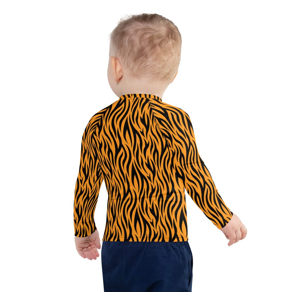 Tiger Rajah Halloween Cosplay Costume Kids Rash Guard - Image 2