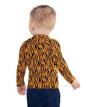 Tiger Rajah Halloween Cosplay Costume Kids Rash Guard