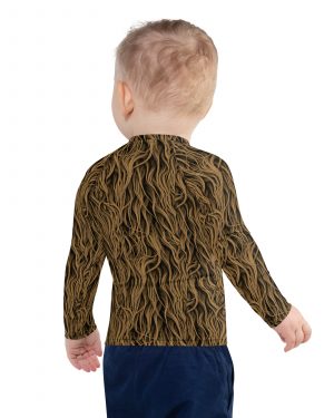 Sasquatch Big Foot Chewbacca Halloween Cosplay Costume Kids Rash Guard