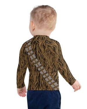 Chewbacca Chewie Halloween Cosplay Costume Kids Rash Guard