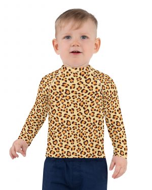 Leopard Jaguar Halloween Cosplay Costume Kids Rash Guard