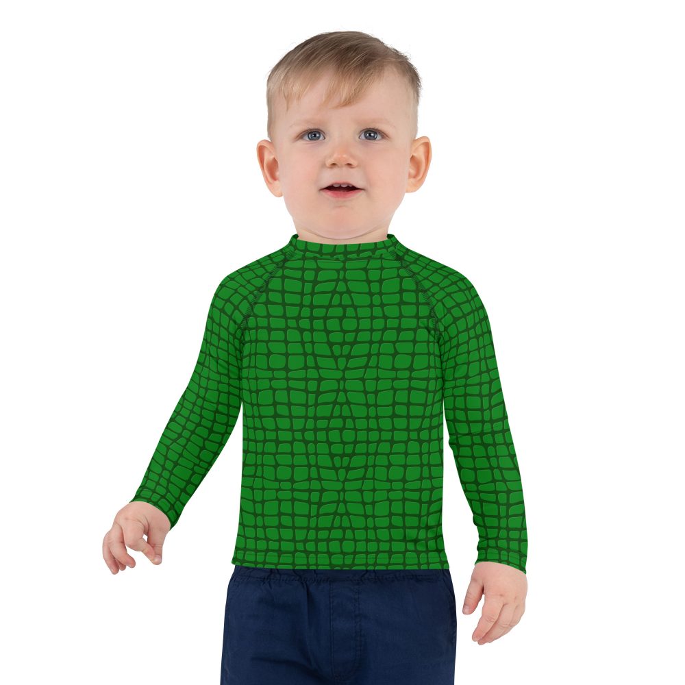 Alligator - Crocodile Halloween Cosplay Costume Kids Rash Guard
