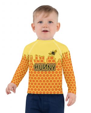 Honey Comb Halloween Cosplay Costume Kids Rash Guard