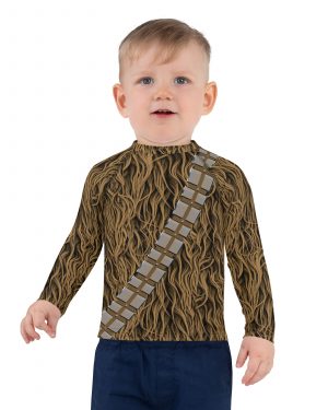 Chewbacca Chewie Halloween Cosplay Costume Kids Rash Guard