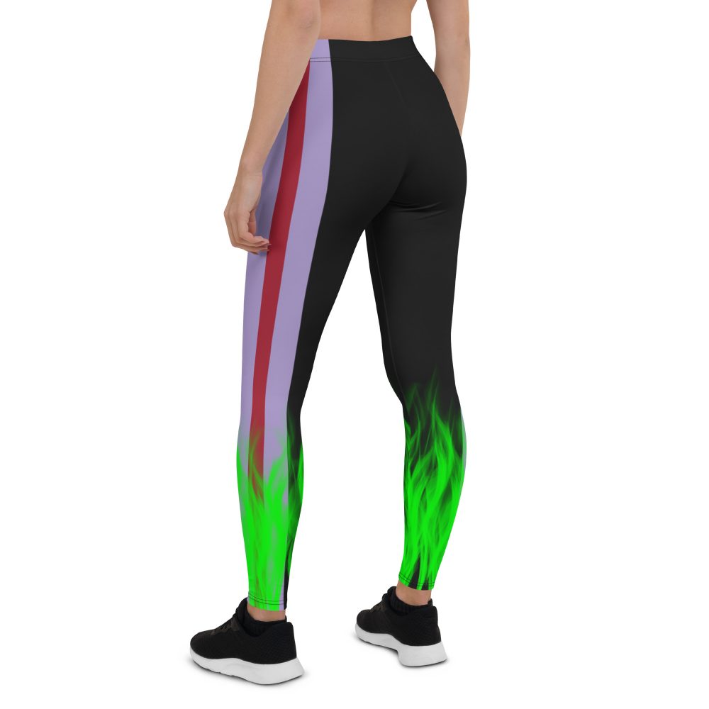Maleficent Halloween Cosplay Costume Leggings - Image 2