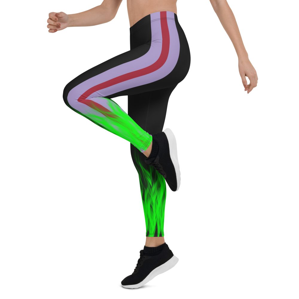 Maleficent Halloween Cosplay Costume Leggings - Image 4