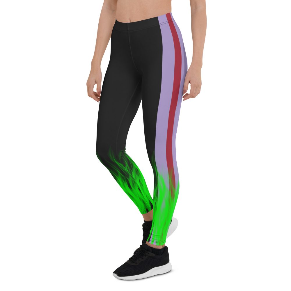 Maleficent Halloween Cosplay Costume Leggings - Image 3