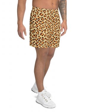 Leopard Jaguar Halloween Cosplay Costume Men’s Athletic Shorts