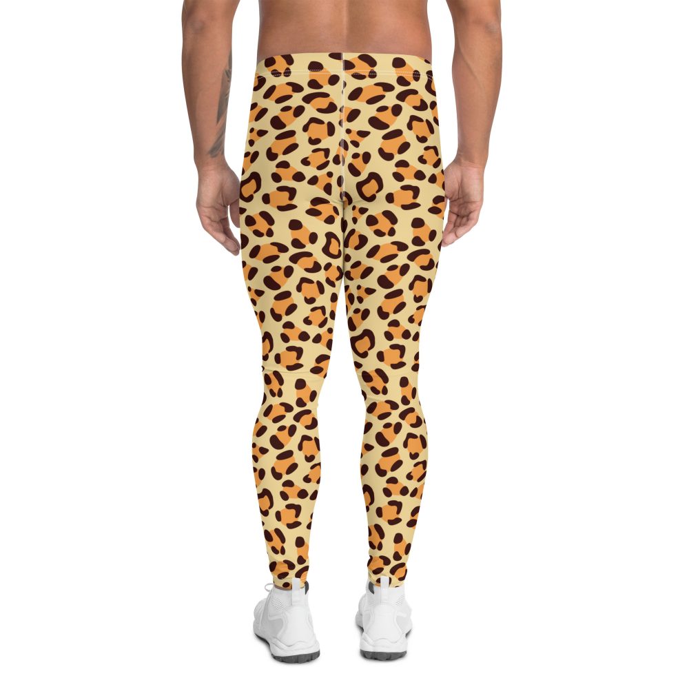 leopard costume, jaguar costume, animal print, activewear, running, rundisney, rundisney costume, dance costume, men's costume, uv protection, men's leggings, leggings, meggings, polyester, spandex, gusset