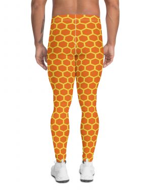 Honey Comb Halloween Cosplay Costume Men’s Leggings