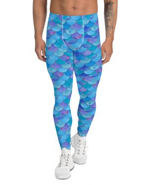 Sea Monster Mermaid Halloween Cosplay Costume Men’s Leggings