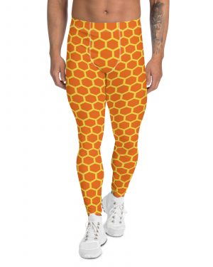 Honey Comb Halloween Cosplay Costume Men’s Leggings