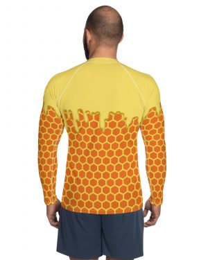 Honey Comb Halloween Cosplay Costume Men’s Rash Guard