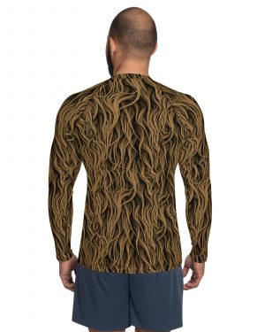 Sasquatch Big Foot Chewbacca Halloween Cosplay Costume Men’s Rash Guard