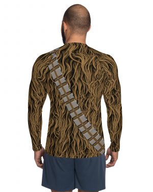 Chewbacca Chewie Halloween Cosplay Costume Men’s Rash Guard