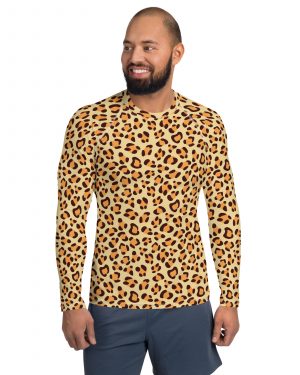 Leopard Jaguar Halloween Cosplay Costume Men’s Rash Guard