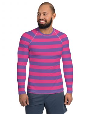 Cheshire Cat Halloween Cosplay Costume Men’s Rash Guard