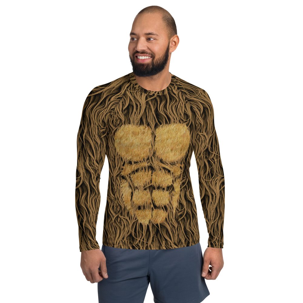Sasquatch Big Foot Chewbacca Halloween Cosplay Costume Men's Rash Guard