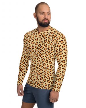 Leopard Jaguar Halloween Cosplay Costume Men’s Rash Guard