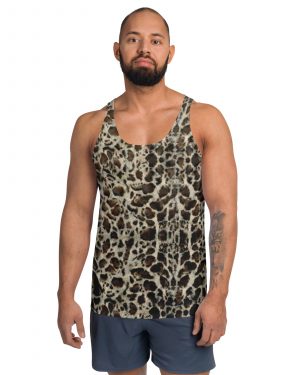 Snake Skin Costume Halloween Cosplay Reptile Print Unisex Tank Top