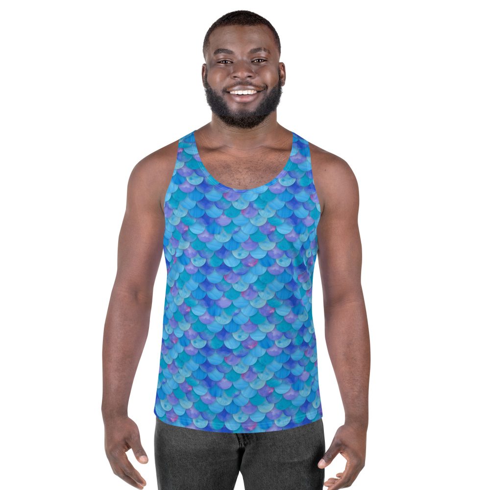 Sea Monster Mermaid Halloween Cosplay Costume Unisex Tank Top