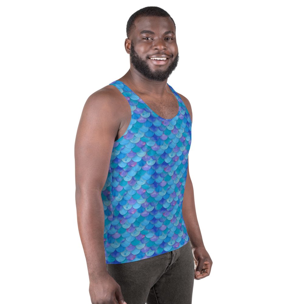 Sea Monster Mermaid Halloween Cosplay Costume Unisex Tank Top - Image 3