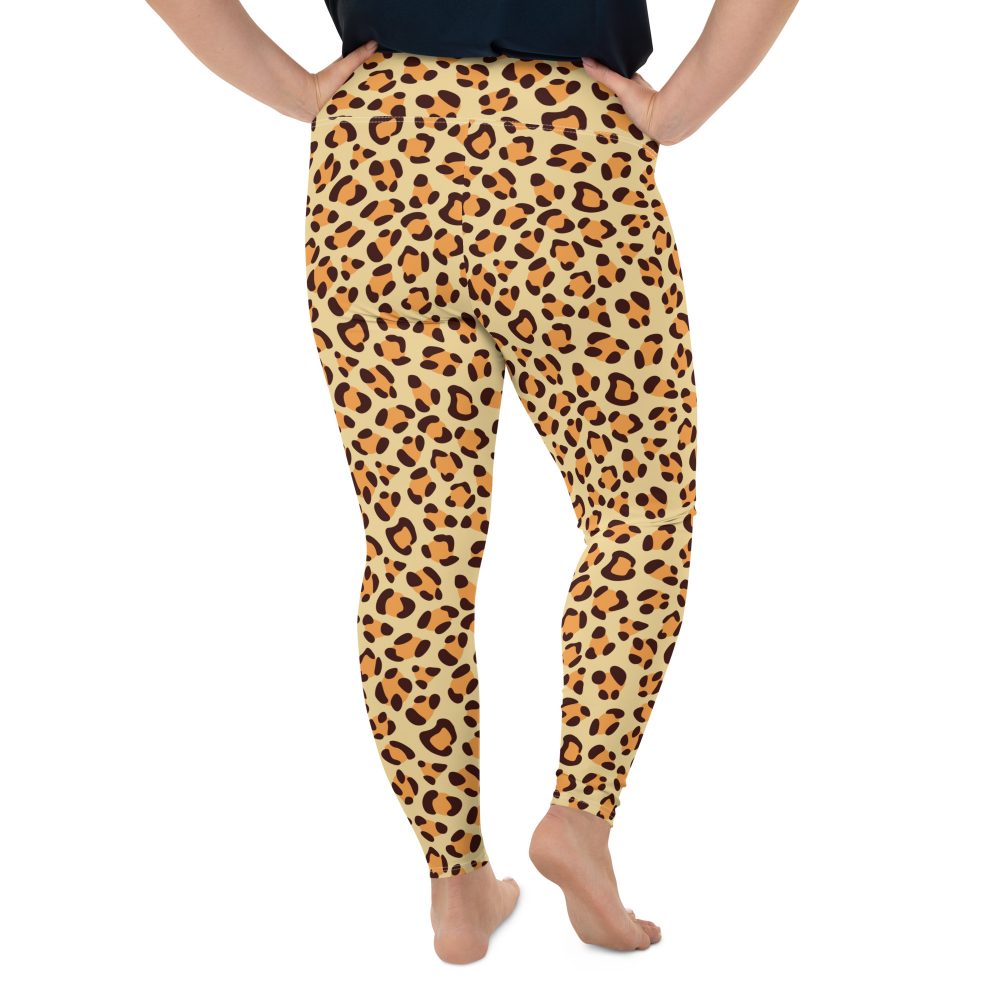 Leopard Jaguar Halloween Cosplay Costume Plus Size Leggings - Image 2