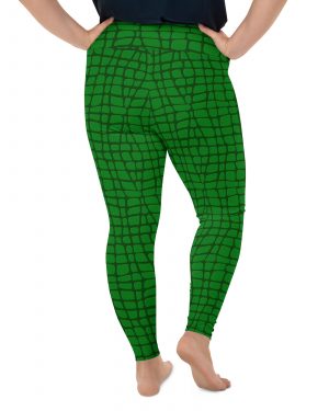 Alligator – Crocodile Halloween Cosplay Costume Plus Size Leggings