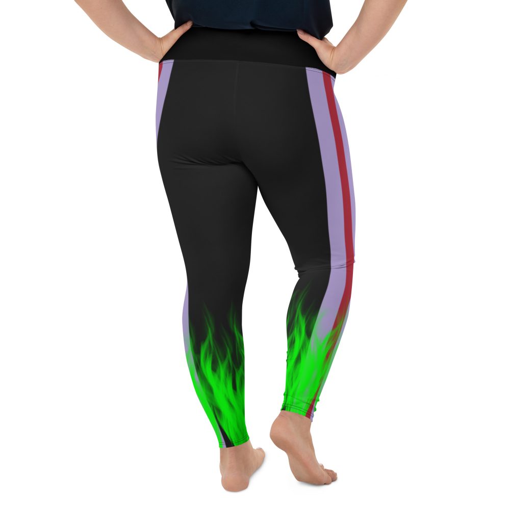 Maleficent Halloween Cosplay Costume Plus Size Leggings - Image 3