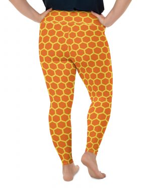 Honey Comb Halloween Cosplay Costume Plus Size Leggings