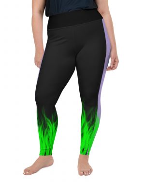 Maleficent Halloween Cosplay Costume Plus Size Leggings