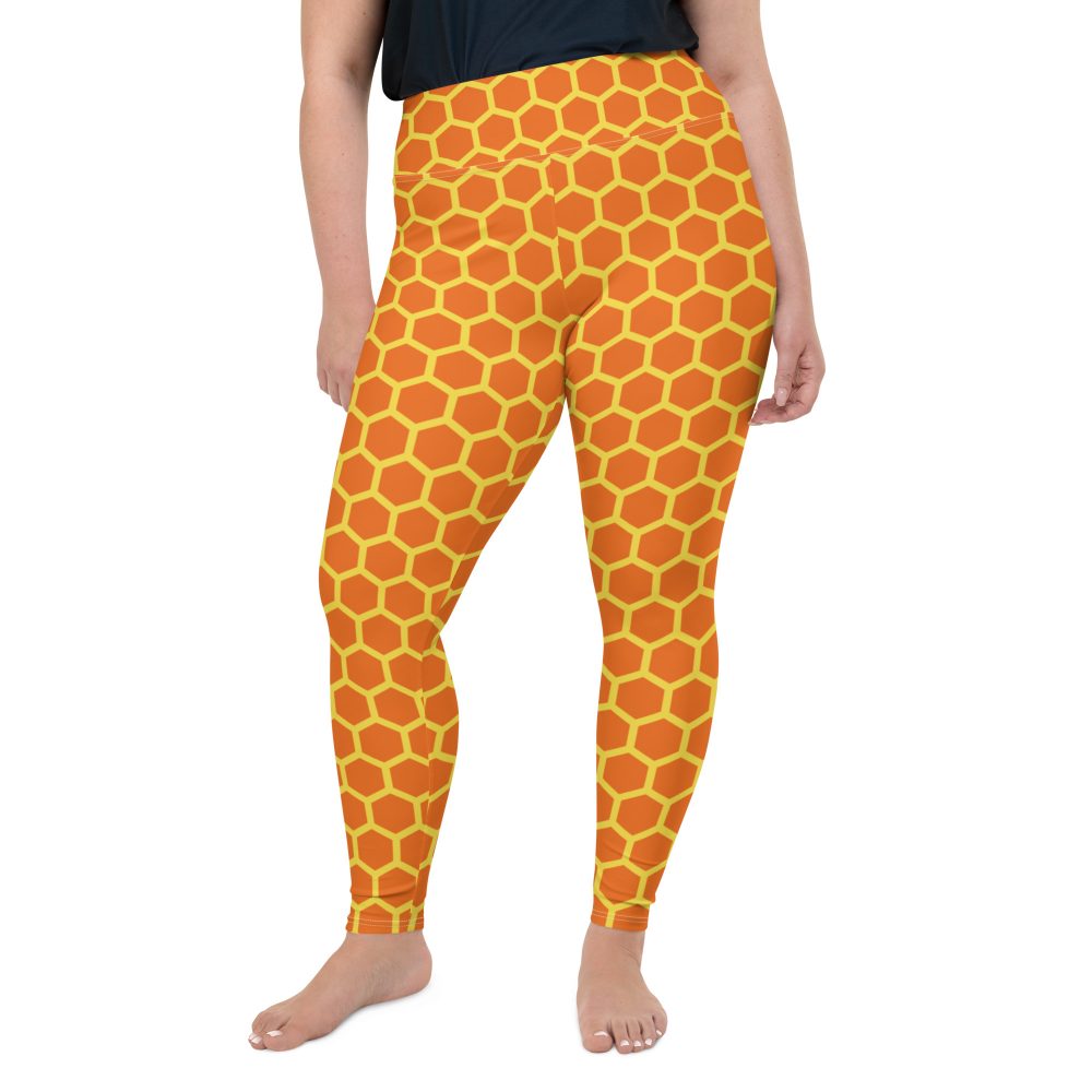 Honey Comb Halloween Cosplay Costume Plus Size Leggings