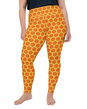 Honey Comb Halloween Cosplay Costume Plus Size Leggings