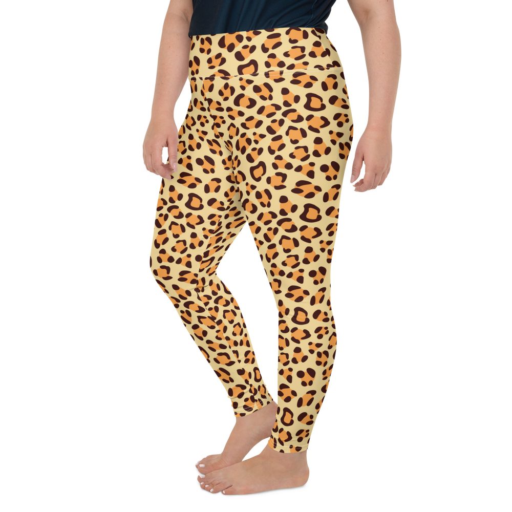 Leopard Jaguar Halloween Cosplay Costume Plus Size Leggings - Image 4