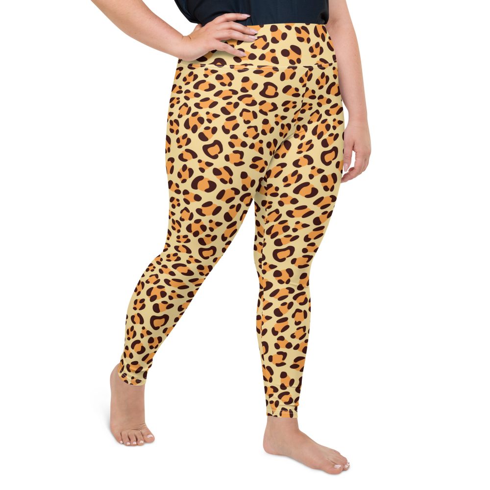 Leopard Jaguar Halloween Cosplay Costume Plus Size Leggings - Image 3