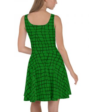 Alligator – Crocodile Halloween Cosplay Costume Skater Dress