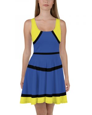 Dory Costume Halloween Cosplay Skater Dress