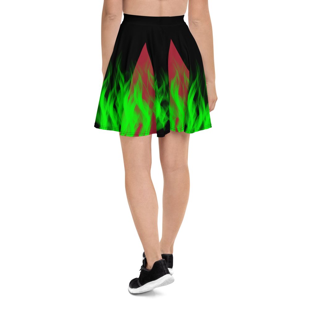 Maleficent Halloween Cosplay Costume Skater Skirt - Image 2