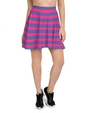 Cheshire Cat Halloween Cosplay Costume Skater Skirt