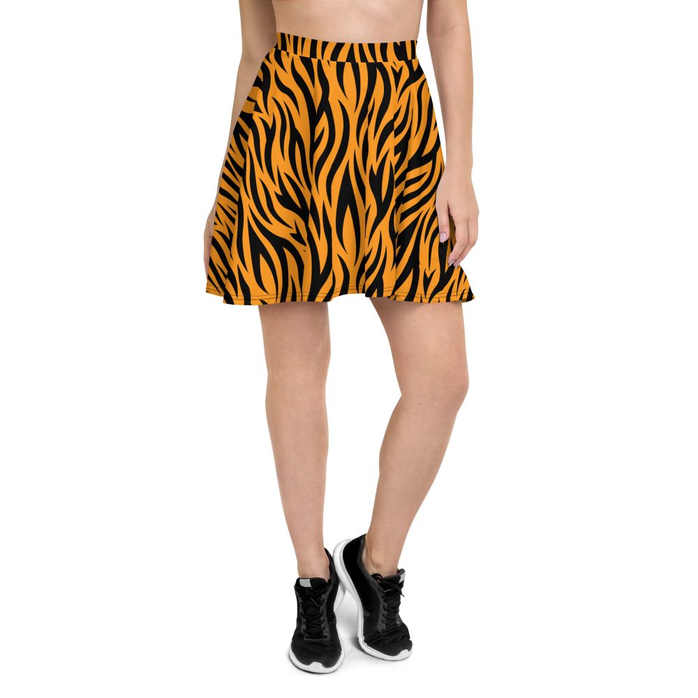 Tiger Rajah Halloween Cosplay Costume Skater Skirt