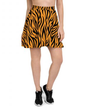 Tiger Rajah Halloween Cosplay Costume Skater Skirt