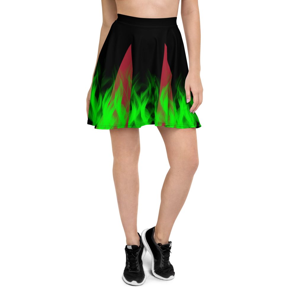 Maleficent Halloween Cosplay Costume Skater Skirt