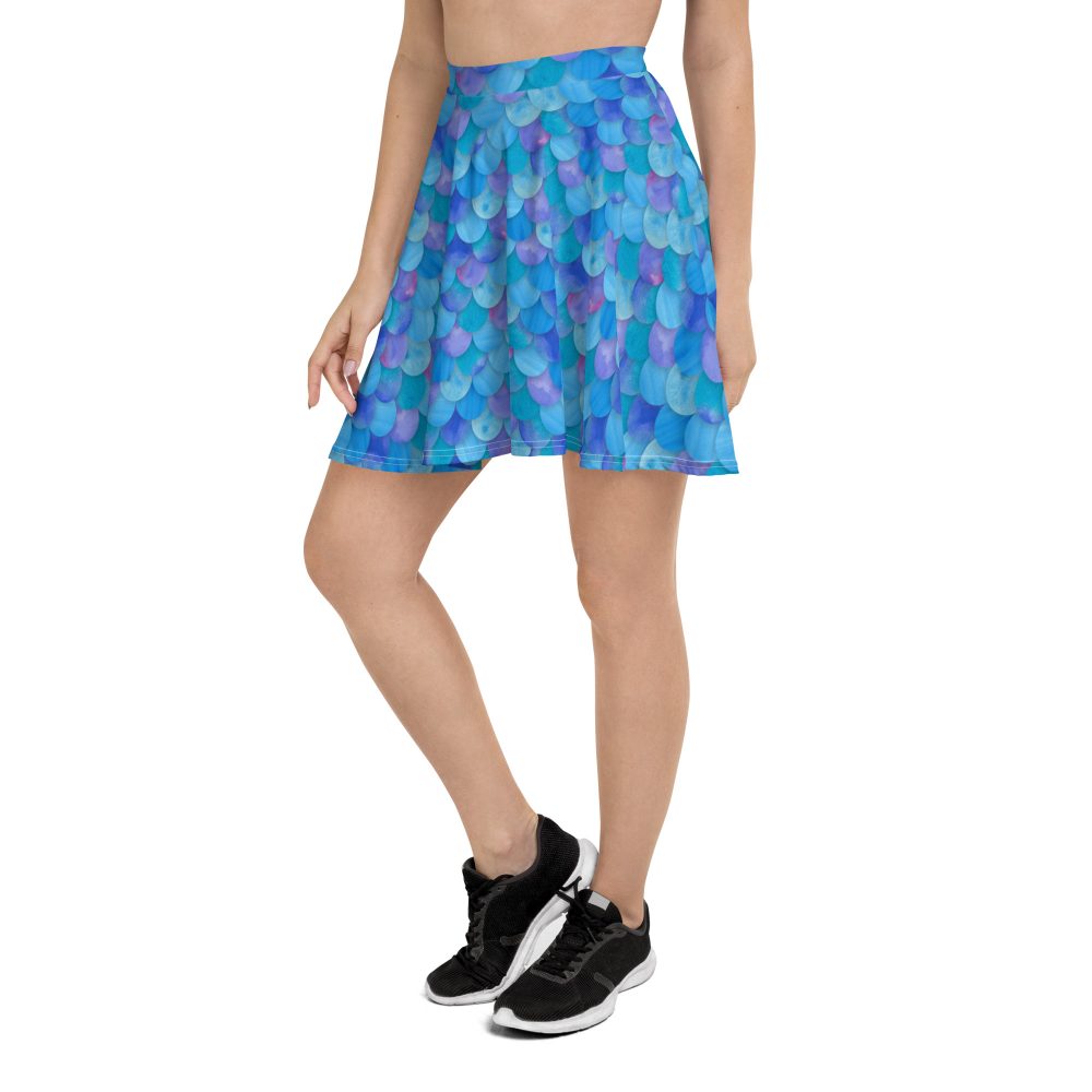 Sea Monster Mermaid Halloween Cosplay Costume Skater Skirt - Image 3