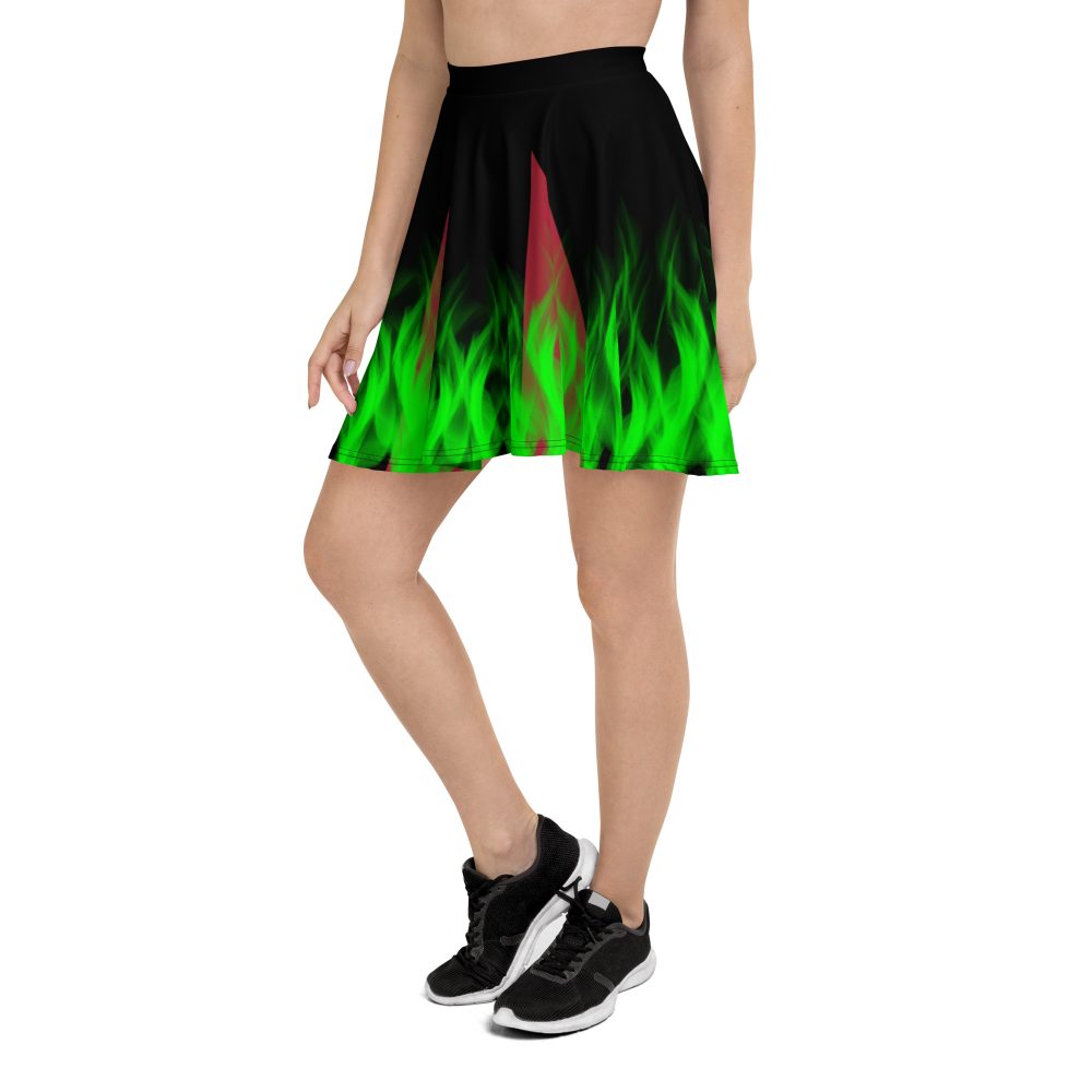 Maleficent Halloween Cosplay Costume Skater Skirt - Image 3