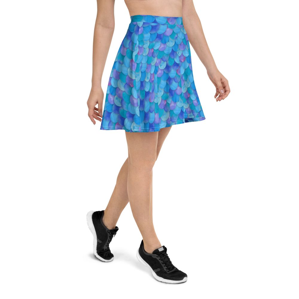 Sea Monster Mermaid Halloween Cosplay Costume Skater Skirt - Image 4