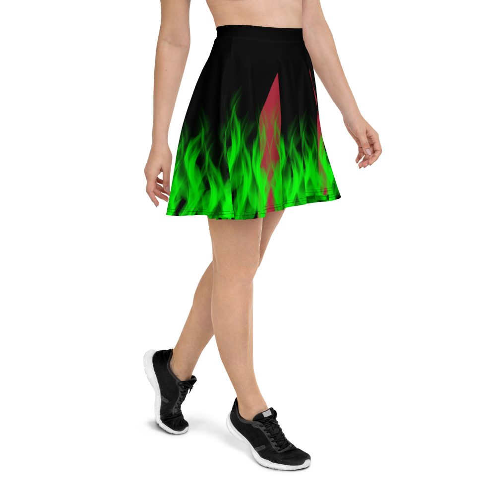 Maleficent Halloween Cosplay Costume Skater Skirt - Image 4