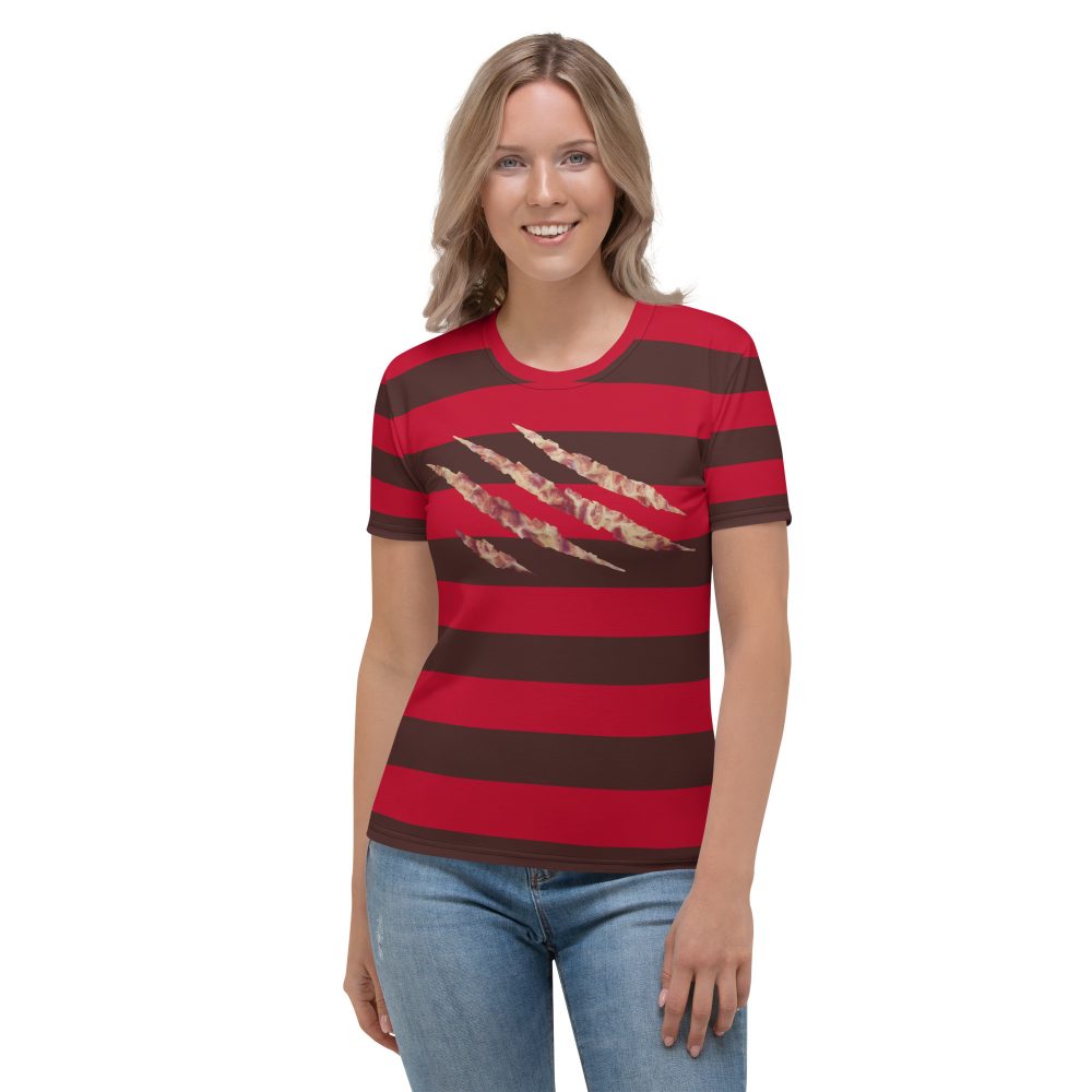Freddy Nightmare Serial Killer Cosplay Costume Women's T-shirt